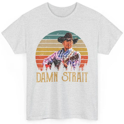 Vintage Cowboy Guitar Country Music Damn Strait Western Classic Unisex T-Shirt