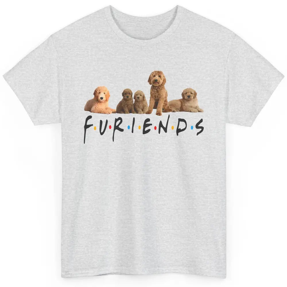 Cute Furiends Golden Doddle Furry Dog Friends Puppy Pet Love Classic Unisex T-Shirt