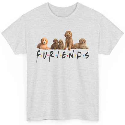 Cute Furiends Golden Doddle Furry Dog Friends Puppy Pet Love Classic Unisex T-Shirt