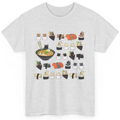 French Bulldog Sushi Ramen Bowl Japanese Kawaii Frenchie Mom Classic Unisex T-Shirt