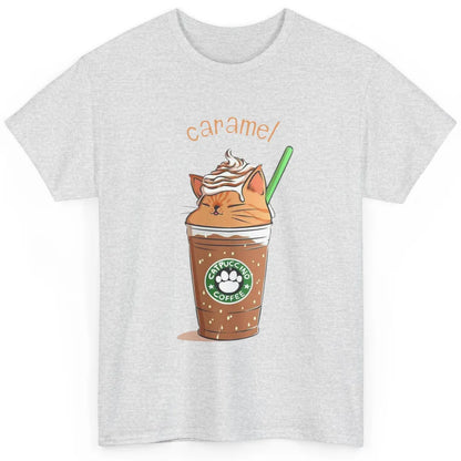 Cute Caramel Orange Cat Animals Pet Catpuccino Coffee Kitten Classic Unisex T-Shirt