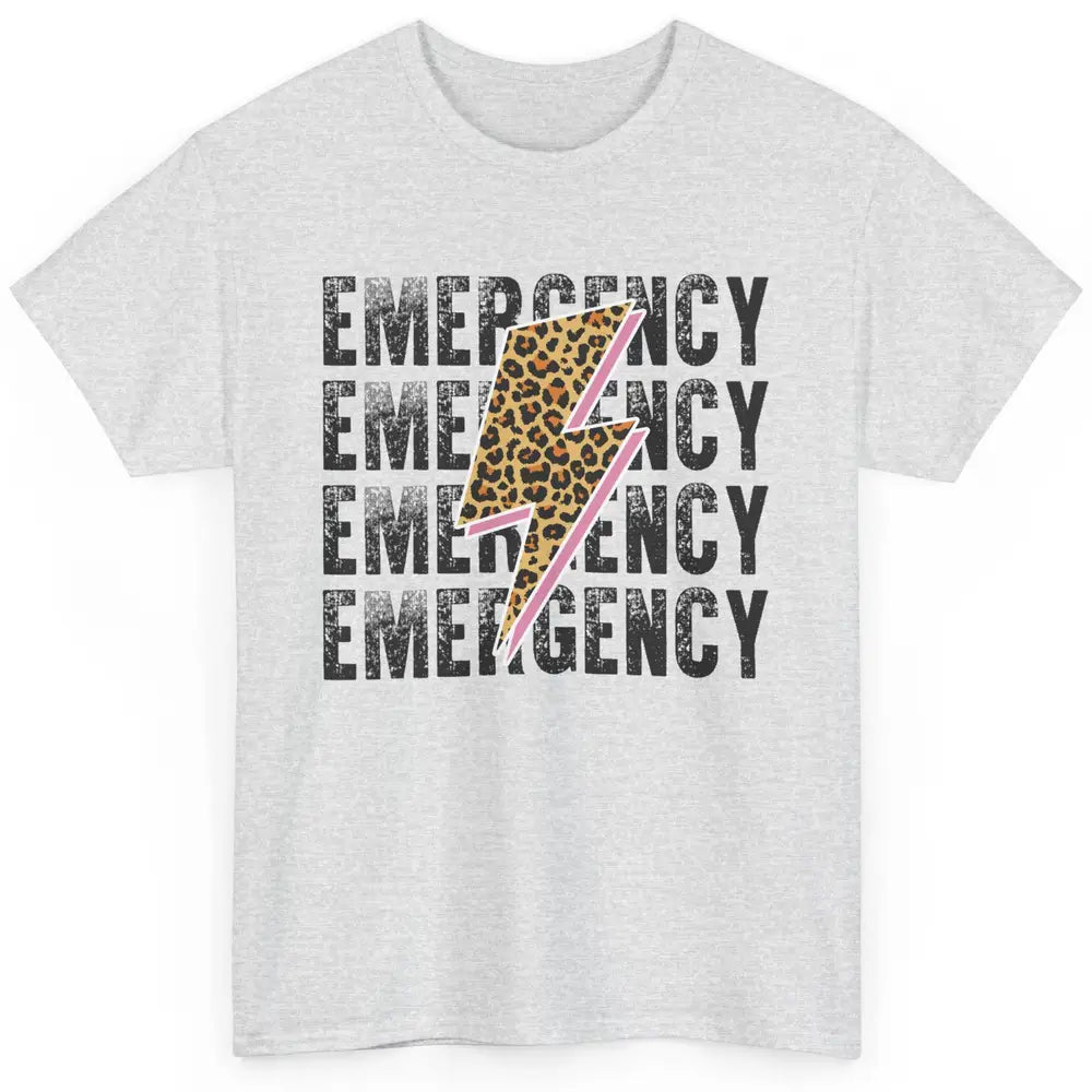 Emergency Room Nurse Department ER Leopard Lightening Retro Classic Unisex T-Shirt