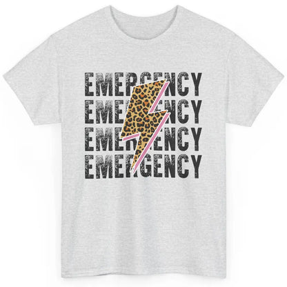 Emergency Room Nurse Department ER Leopard Lightening Retro Classic Unisex T-Shirt