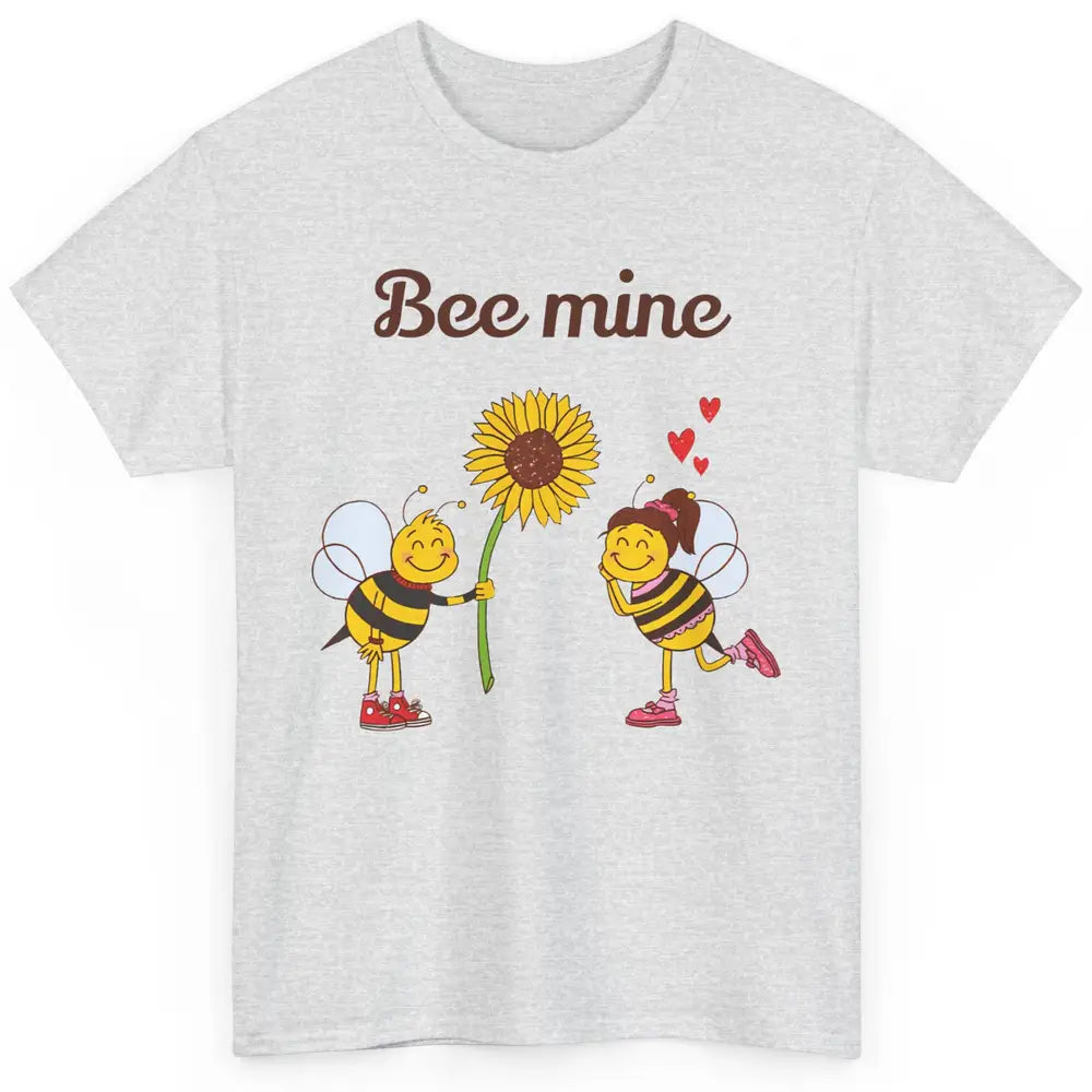 Bee Mine Love Valentine's Day Couple Romantic Bee Love Classic Unisex T-Shirt