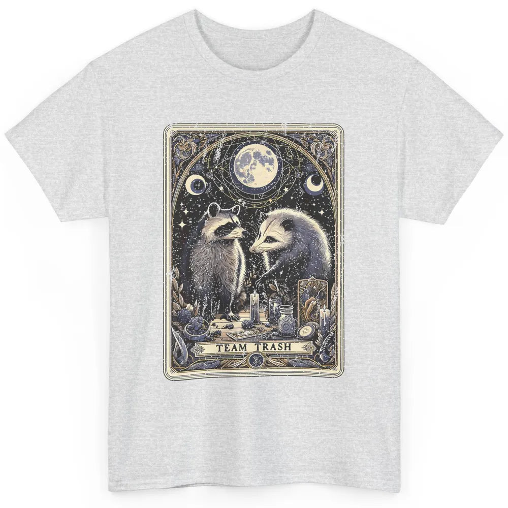 Team Trash Tarot Card Opossum Witchcraft Goth Possum Vintage Panda Raccoon Sarcastic Classic Unisex T-Shirt