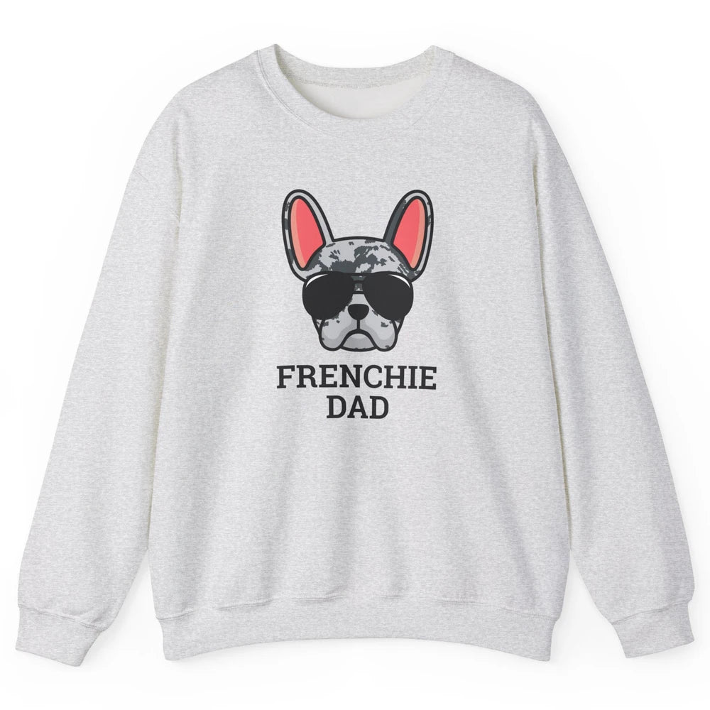 Blue Merle French Dad Frenchie Bulldog Cool Pet Owner Father Unisex Crewneck Sweatshirt