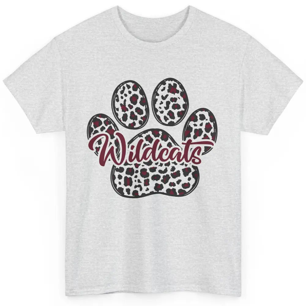 Wildcats Spirit Cat Paw Leopard Western Cat Mom Cat Lovers Classic Unisex T-Shirt