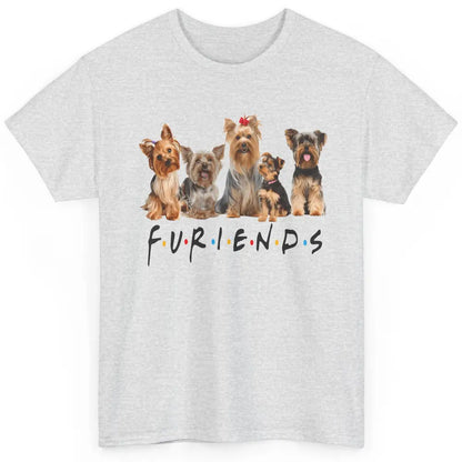 Cute Furiends Yorkie Terrier Dog Funny Puppy Owner Pet Lover Classic Unisex T-Shirt