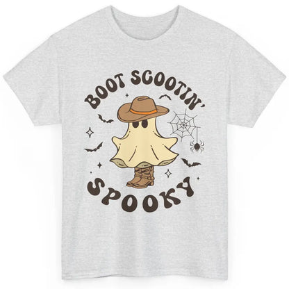 Cowboy Ghost Cowhide Boot Scooting Spooky Western Halloween Classic Unisex T-Shirt