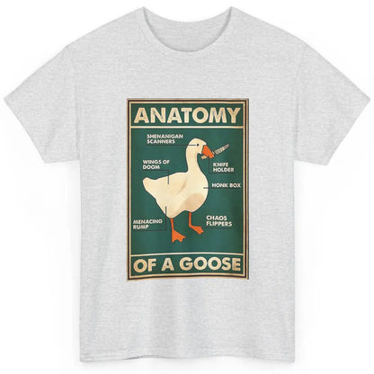 Funny Anatomy Of Goose With Knife Sarcastic Nurse Life Duck Classic Unisex T-Shirt