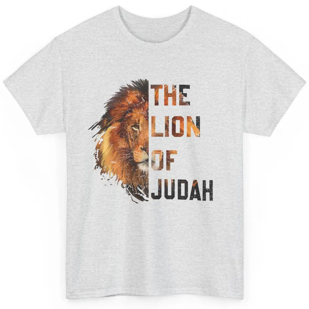 Yeshua Lion Of Judah Bible Verse Christian Faith Religious Classic Unisex T-Shirt