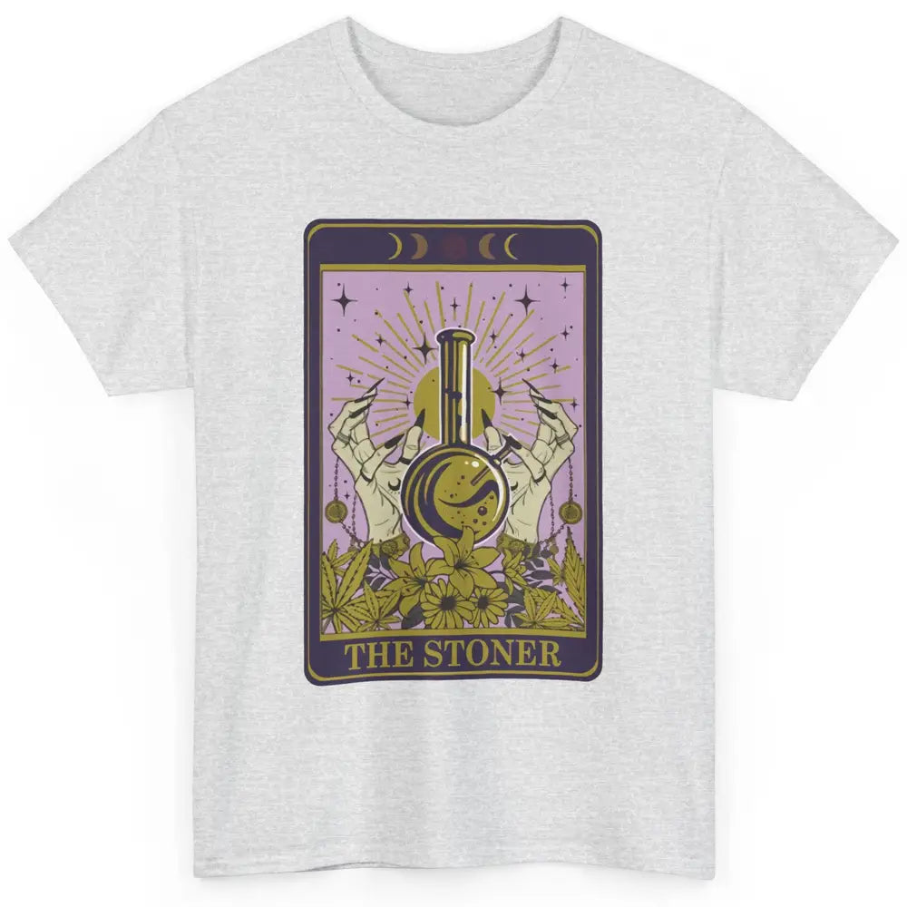 Vintage Witch The Stoner Tarot Card Weed Cannabis Marijuana Classic Unisex T-Shirt