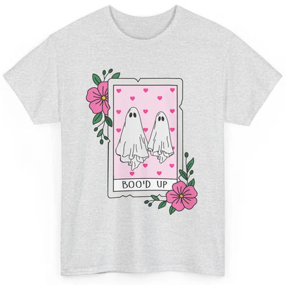 Floral Bood Up Tarot Card Valentines Day Spooky Ghost Couple Classic Unisex T-Shirt