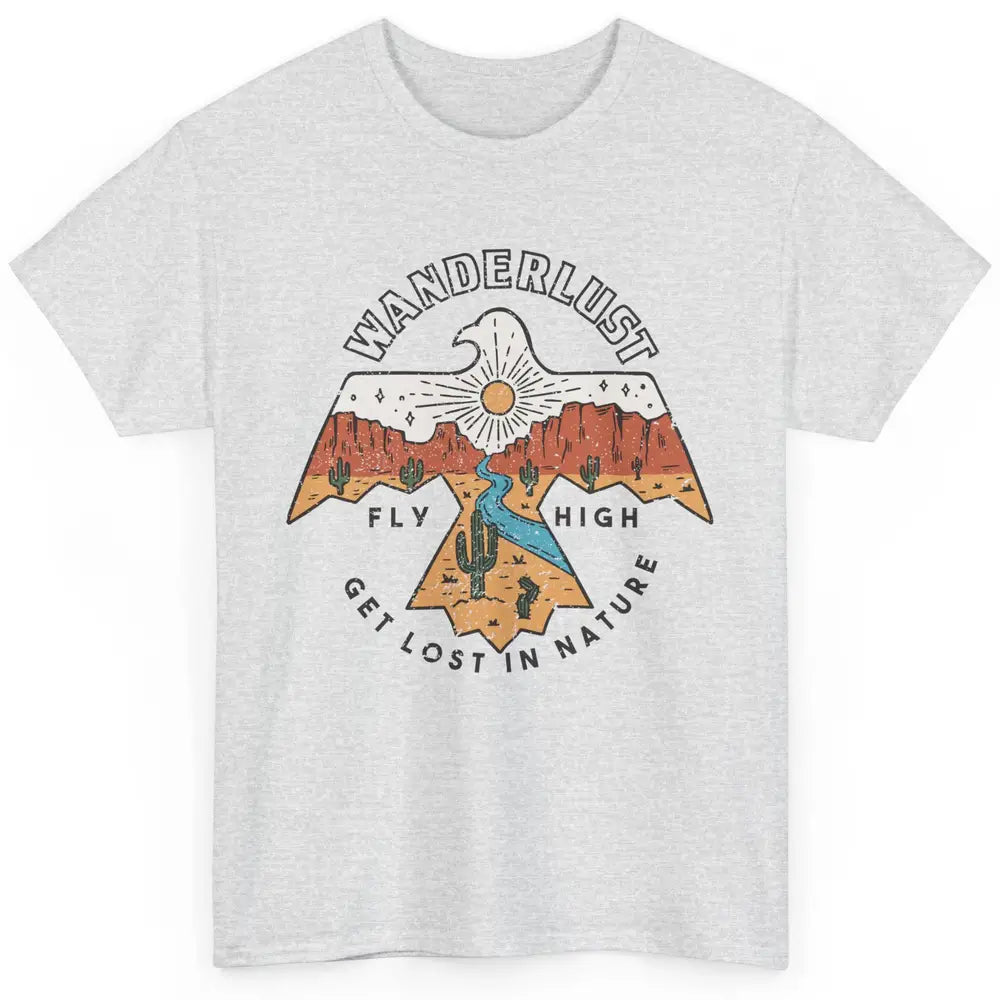 Vintage Eagle Desert Wanderlust Get Lost In Nature Outdoor Classic Unisex T-Shirt