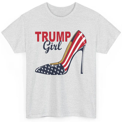 Trump Girl American Flag High Heels Republican Trump Support Classic Unisex T-Shirt