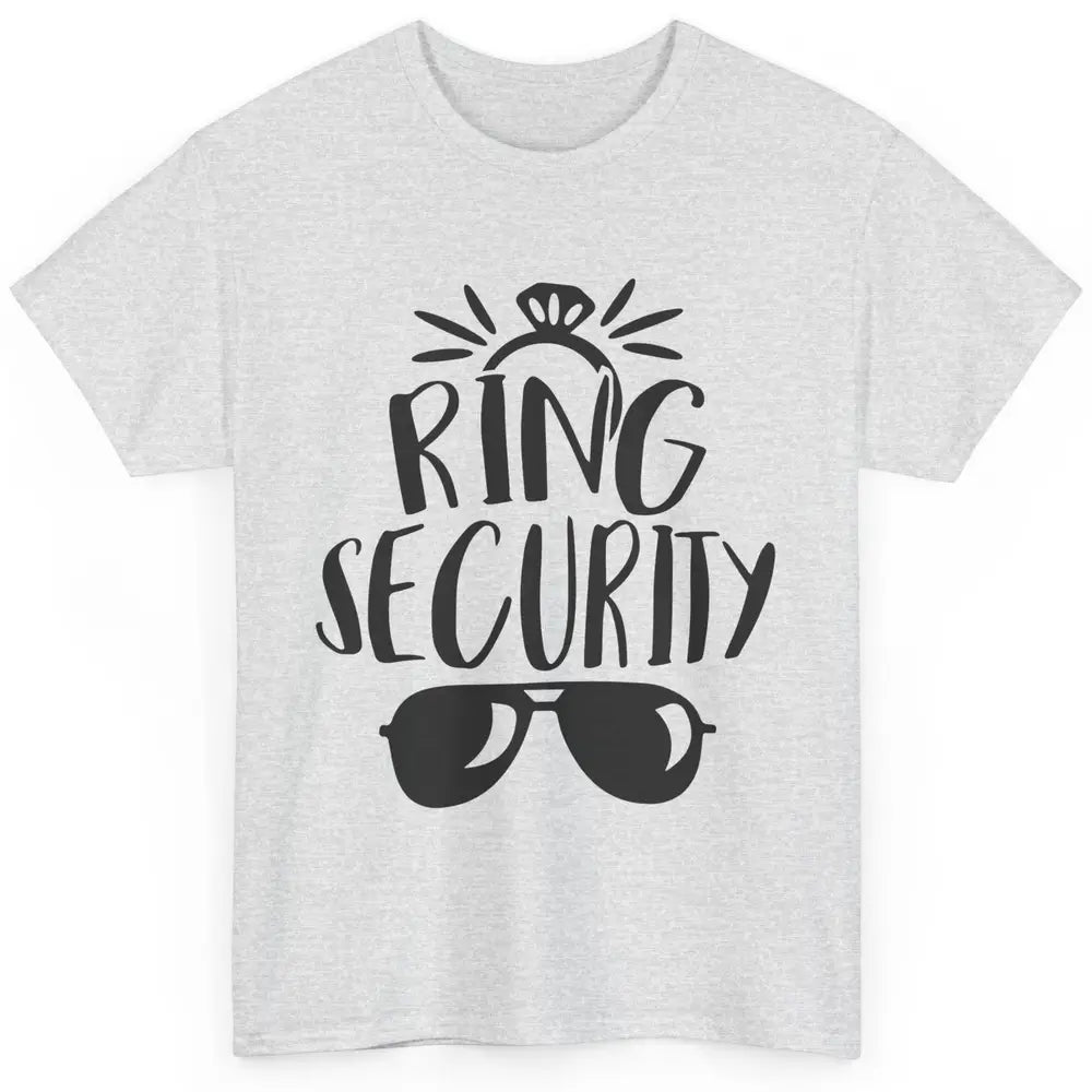 Wedding Ring Security Boy Girl Ring Bearer Wedding Party Classic Unisex T-Shirt