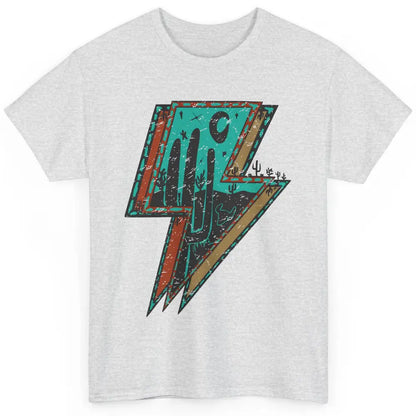 Desert Night Turquoise Lightning Bolt Western Country Girl Classic Unisex T-Shirt