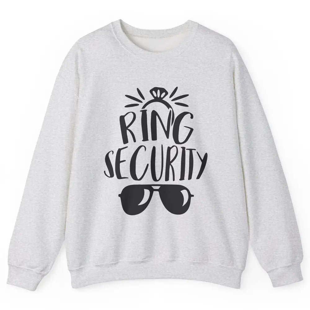 Wedding Ring Security Boy Girl Ring Bearer Wedding Party Unisex Crewneck Sweatshirt