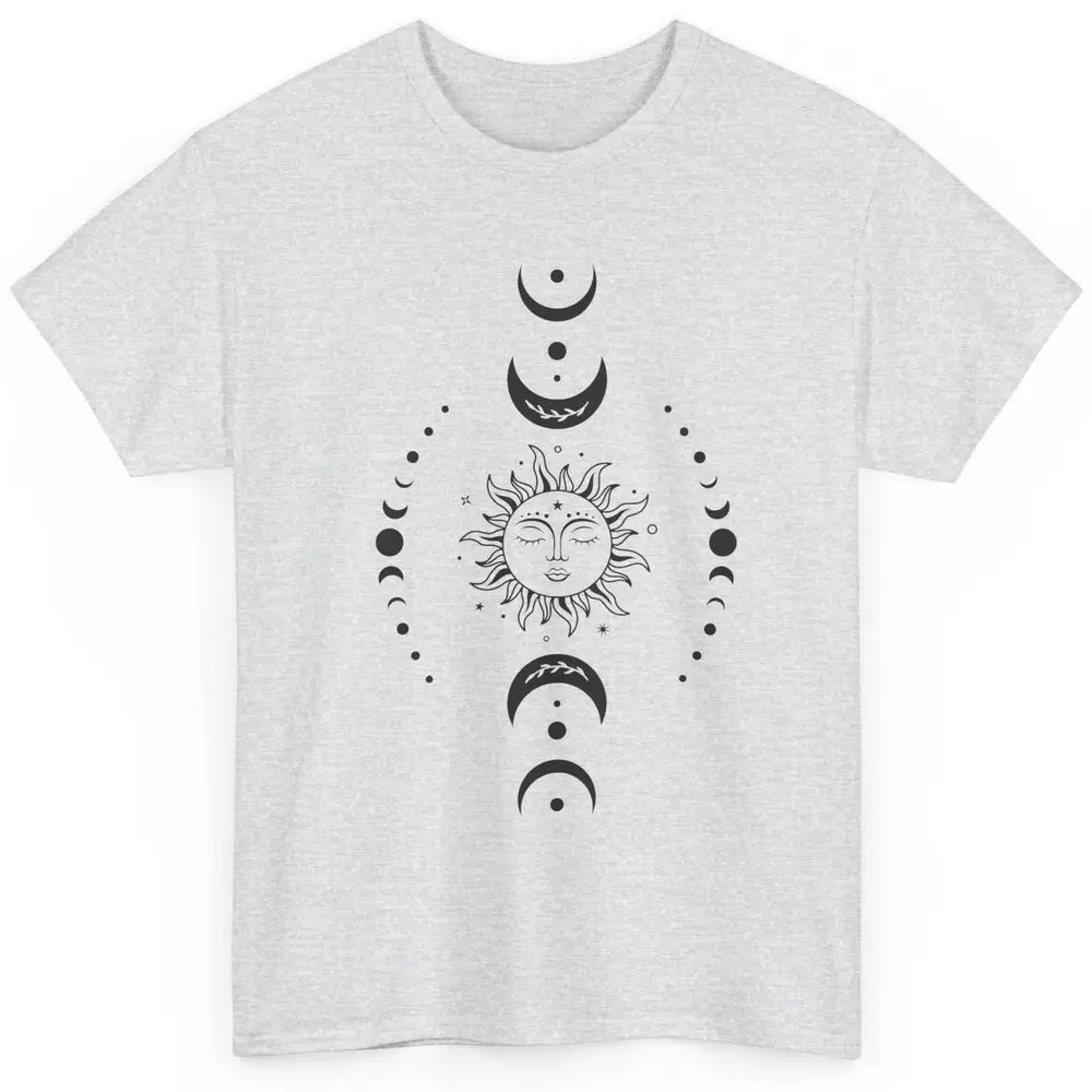 Boho Sun And Moon Hippie Girl Peace Lovers Halloween Costume Classic Unisex T-Shirt