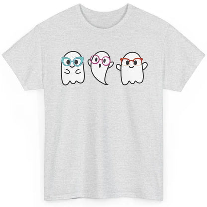 Cute Little Ghosts Glasses Optometrist Halloween Optician Classic Unisex T-Shirt