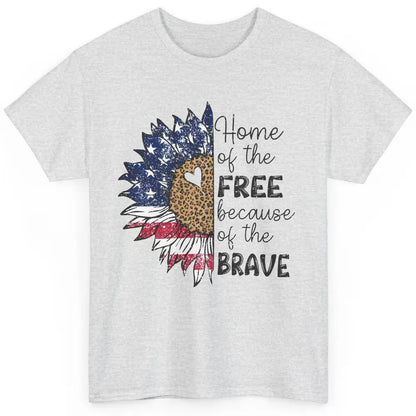 Sunflower 4th Of July Home Of The Free Because Of The Brave Classic Unisex T-Shirt