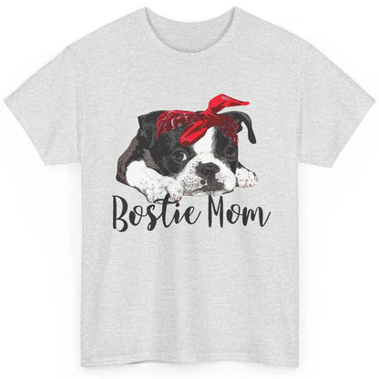 Bostie Mom Bandana Dog Mom Boston Terrier Dog Lovers Gift Classic Unisex T-Shirt