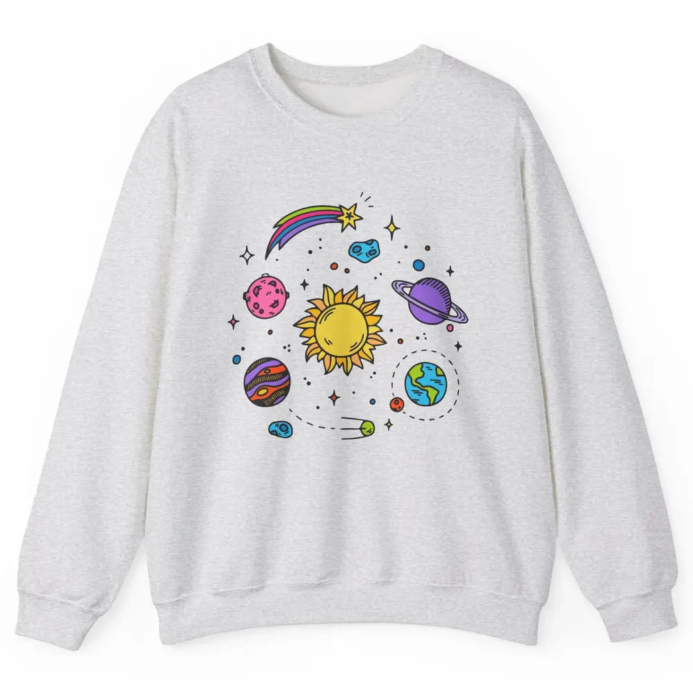 Solar System Space Galaxy Outer Space Astrology Astronauts Unisex Crewneck Sweatshirt