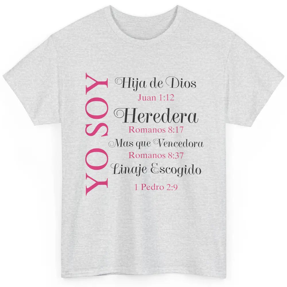 Christian Yo Soy Inspiracion Bible Verse Spanish Religiosa Classic Unisex T-Shirt