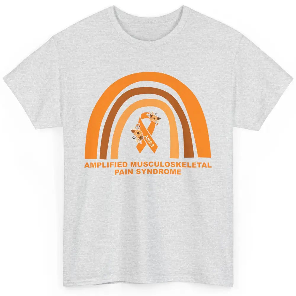 Amplified Musculoskeletal Pain Syndrome AMPS Orange Rainbow Classic Unisex T-Shirt