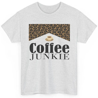 Coffee Junkie Red Leopard Coffee Lovers Gift Retro Country Classic Unisex T-Shirt