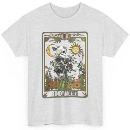 Floral Skeleton Gardening Tarot The Gardener Plant Lovers Classic Unisex T-Shirt