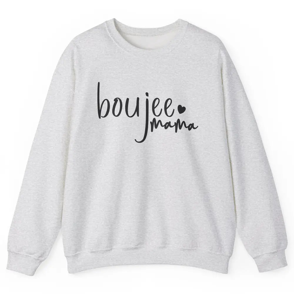 Boujee Mama Boujee Mom Fall Halloween Western Girl Mama Unisex Crewneck Sweatshirt