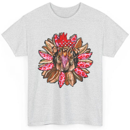 Chicken Sunflower Chicken Bandana Glasses Farm Rooster Classic Unisex T-Shirt