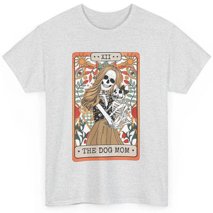 Retro Skeleton Tarot Card The Dog Mom Halloween Dog Lovers Classic Unisex T-Shirt