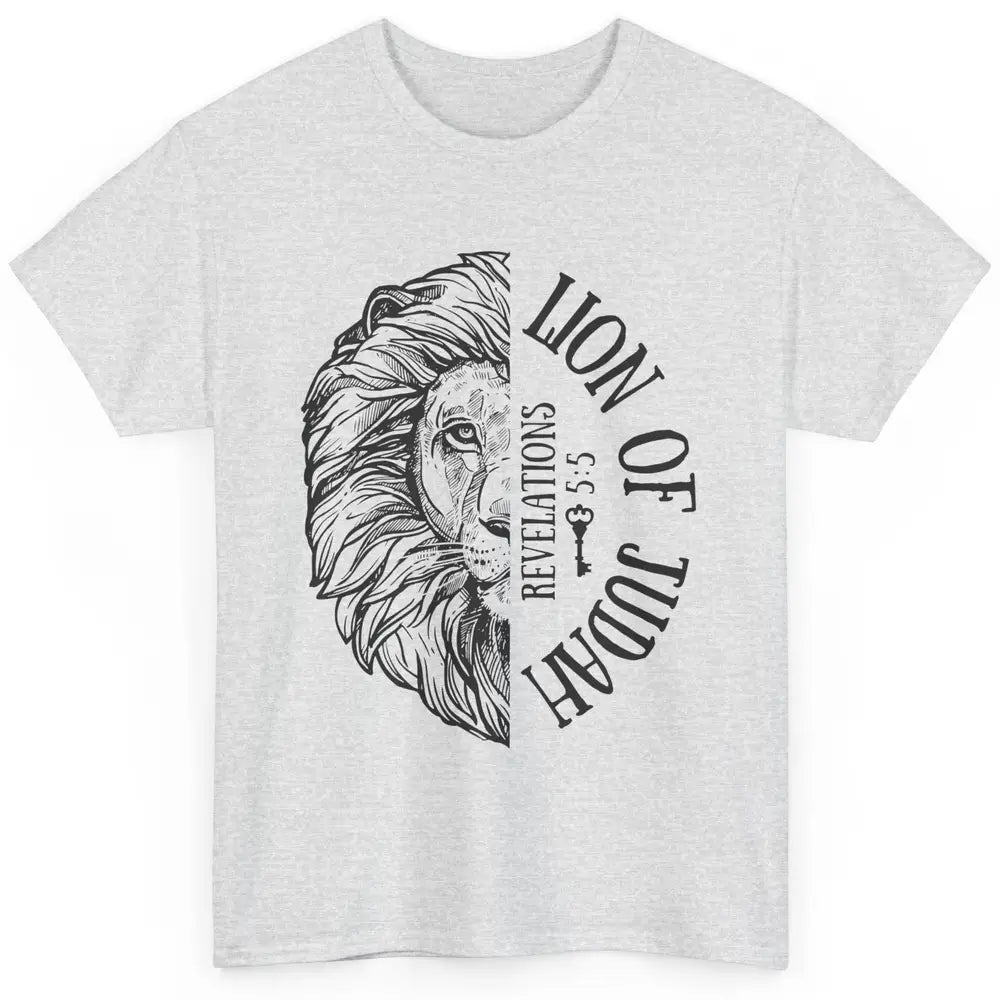 Yeshua Lion Of Judah Bible Verse Christian Faith Religious Classic Unisex T-Shirt