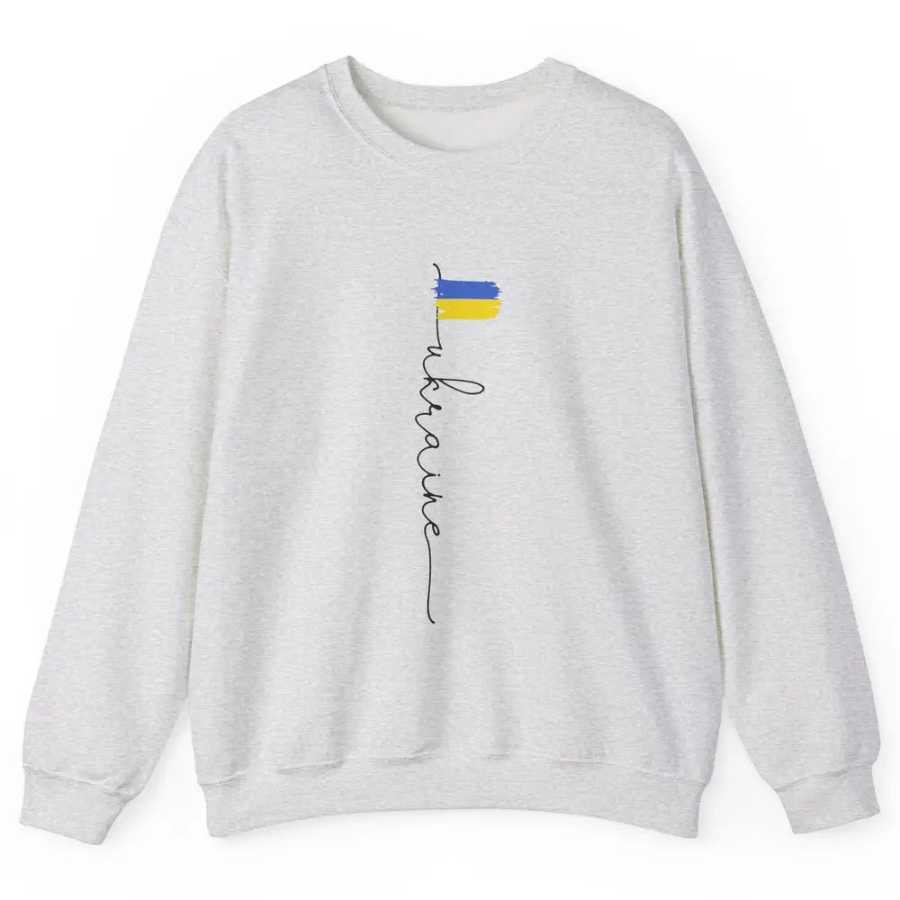 Ukraine Flag Support for Ukraine Ukraine Travel Lovers Gift Unisex Crewneck Sweatshirt