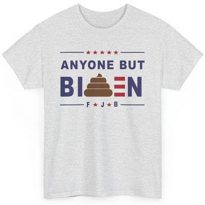 Funny Anyone But Biden Anti Liberals Conservative US Flag Classic Unisex T-Shirt