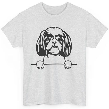 Cute Shih Tzu Owner Shih Tzu Dog Black White Shih Tzu Lover Classic Unisex T-Shirt