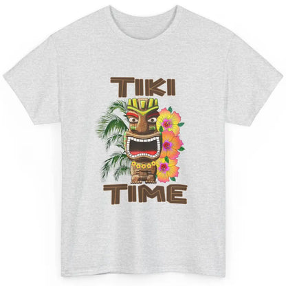 Aloha Flower Luau Tiki Time Hawaii Palm Tree Paradise Beach Classic Unisex T-Shirt