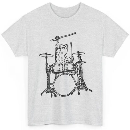 Funny Cat Drumming Drummers Percussionists Musician Gift Classic Unisex T-Shirt