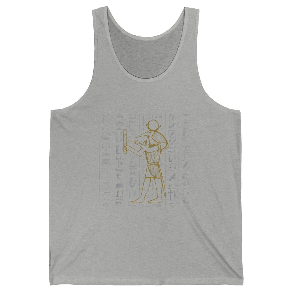 Ancient Egyptian Hieroglyphics Egypt Pyramid Archaeologist Unisex Jersey Tank