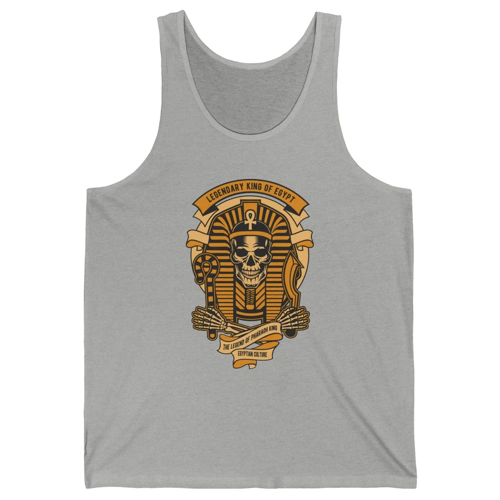 Ancient Egyptian Pyramid Golden King Tut Pharaoh Tutankhamun Unisex Jersey Tank