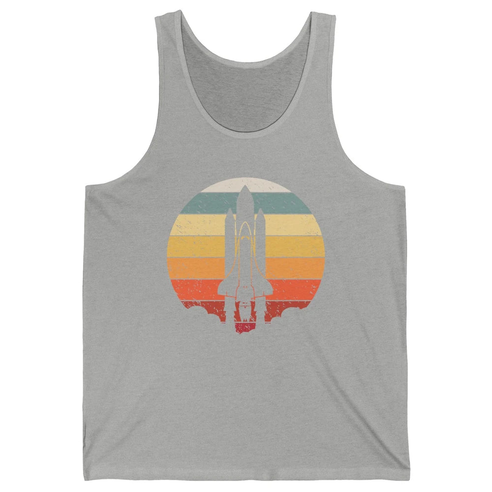 Vintage Astronaut Spaceship Spacecraft Spaceman Astrology Unisex Jersey Tank