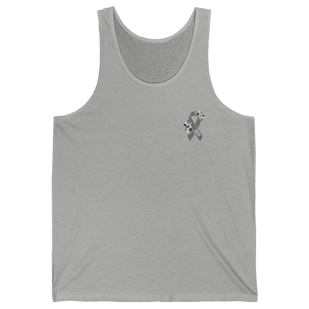 Borderline Personality Disorder Awareness BPD Gray Ribbon Unisex Jersey Tank