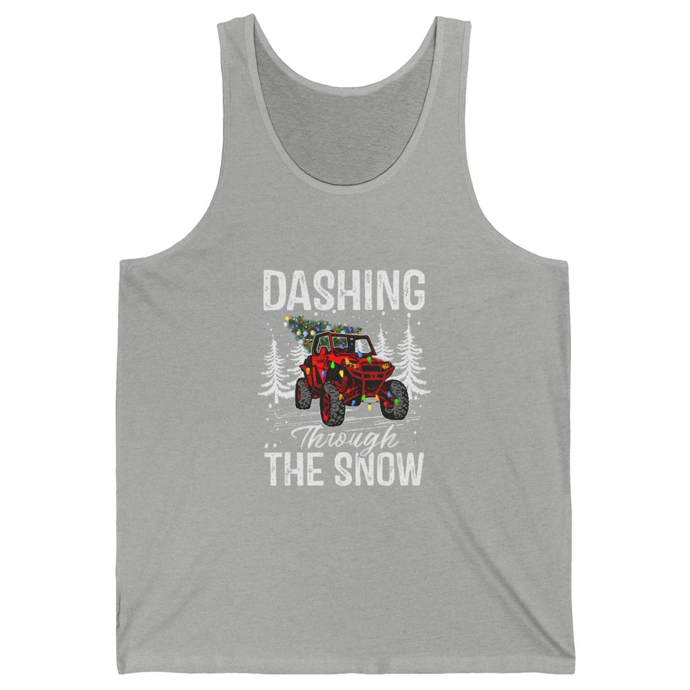 Side By Side Christmas UTV Riding Dirty SXS Rider Offroad Unisex Jersey Tank