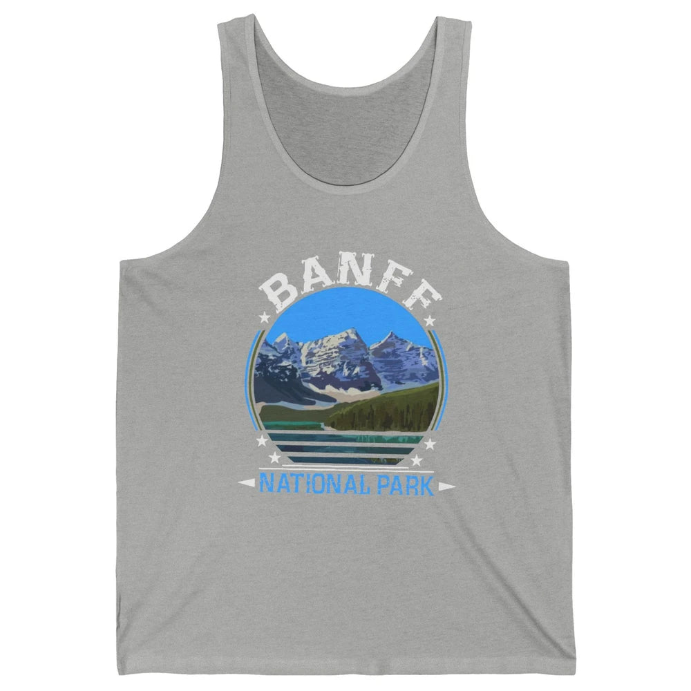 Banff National Park Canada Alberta's Rockies Nature Camping Unisex Jersey Tank