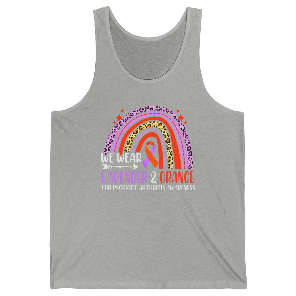 Wear Lavender Orange Rainbow Psoriatic Arthritis Month PsA Unisex Jersey Tank