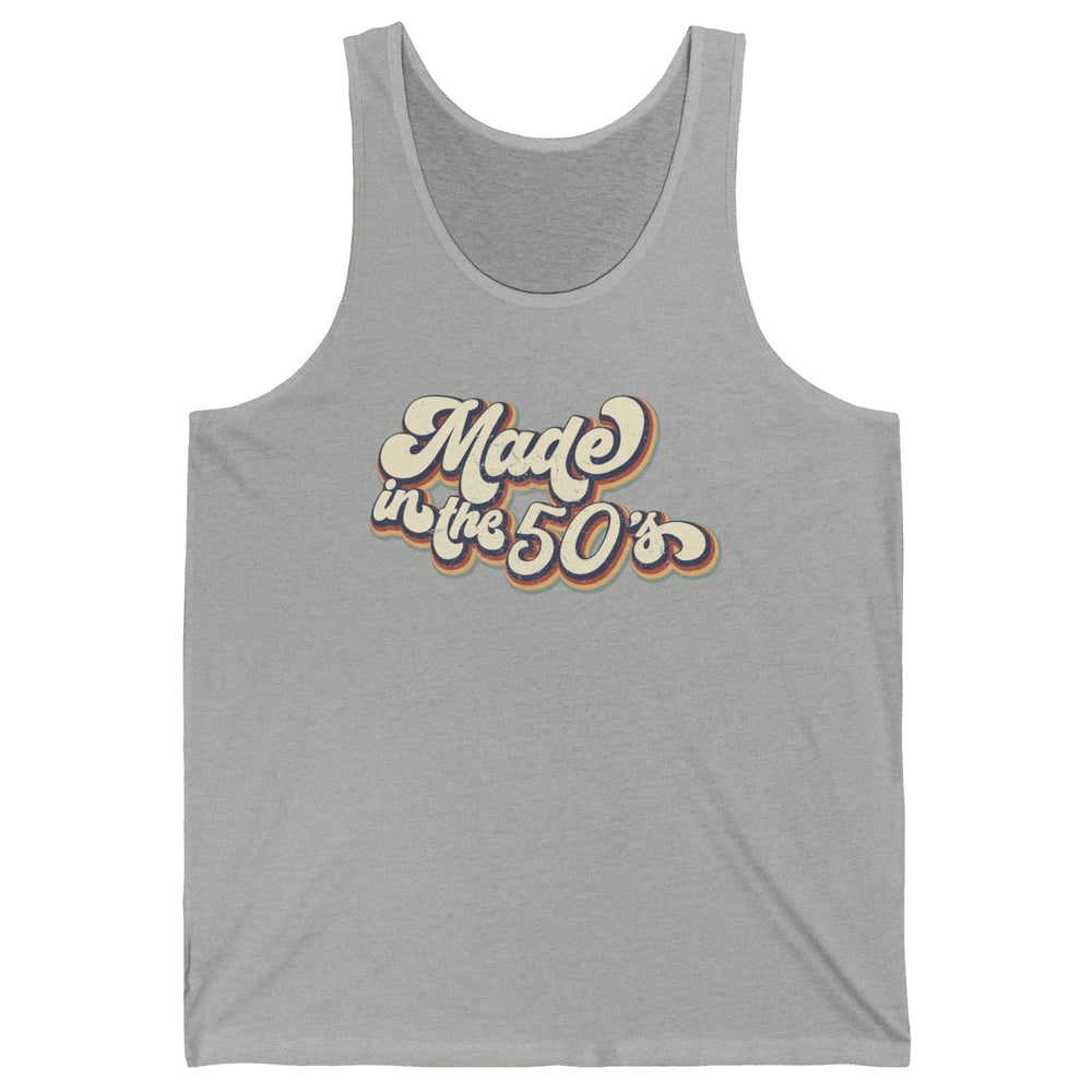 Retro Vintage Made In The 50's 1950s Born Birthday 50s Born Unisex Jersey Tank