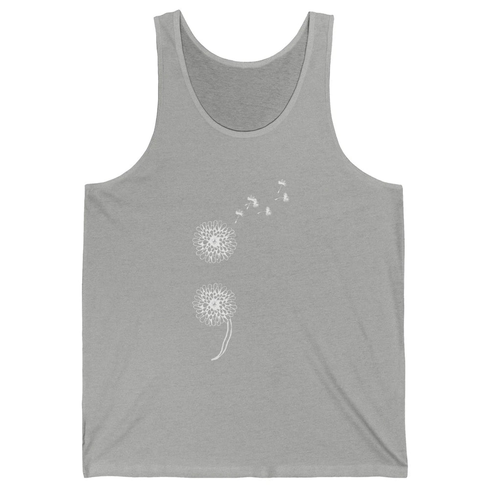 Semicolon Dandelion Vintage  Suicide Prevention Awareness Unisex Jersey Tank