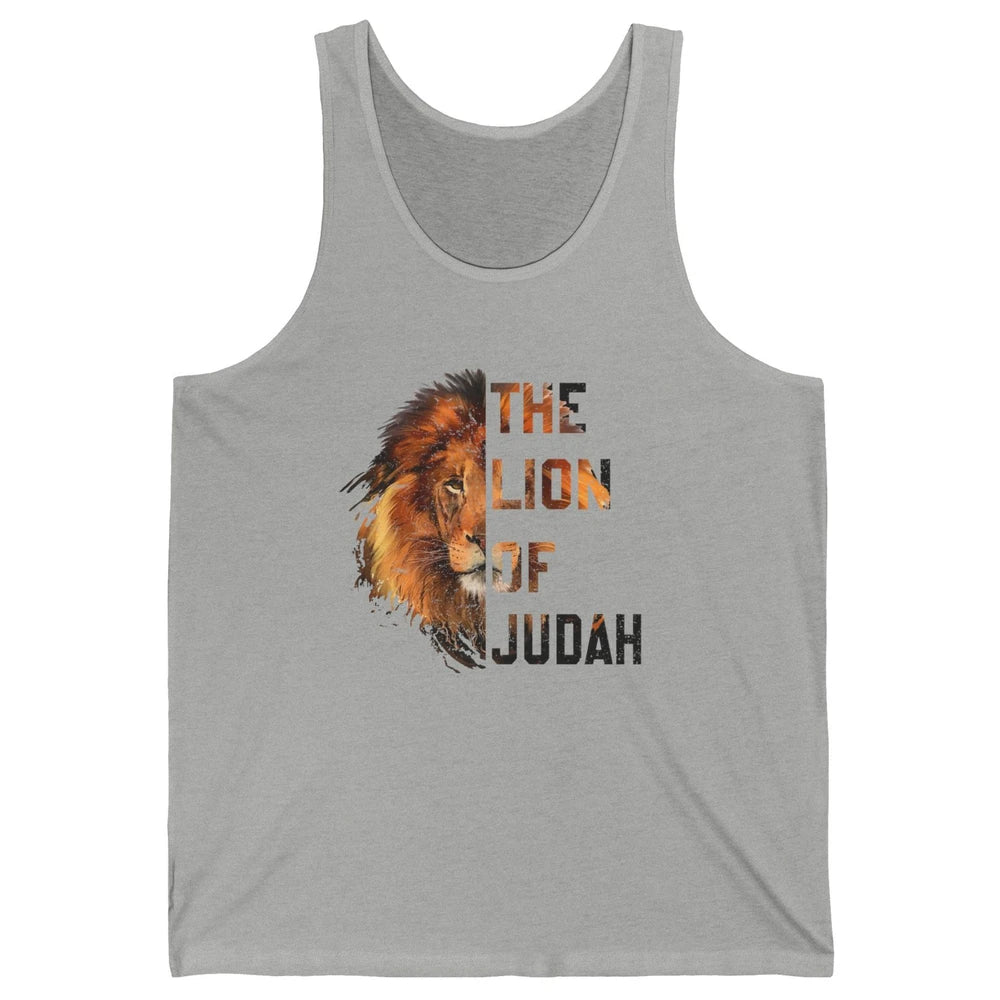 Yeshua Lion Of Judah Bible Verse Christian Faith Religious Unisex Jersey Tank